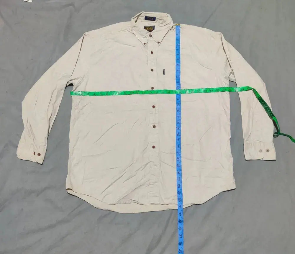 Chaps Men Cotton Cream Shirt XL – Preloved Labels (view 4)