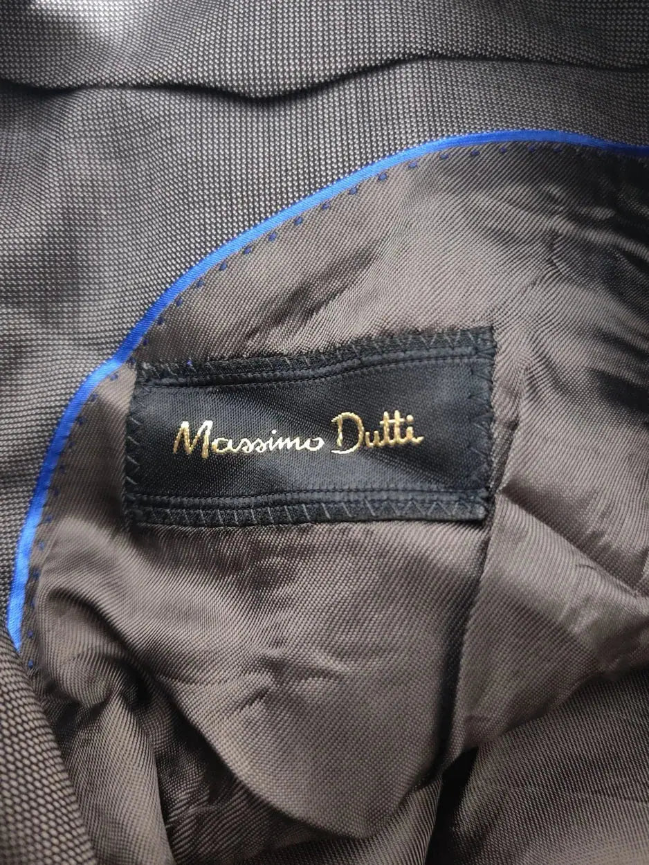 Massimo Dutti Men Cotton Gray Coat M – Preloved Labels (view 3)