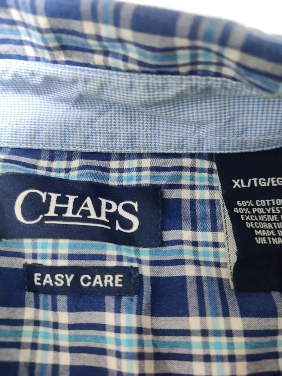 Chaps Men Cotton Blue Shirt XL – Preloved Labels (view 3)