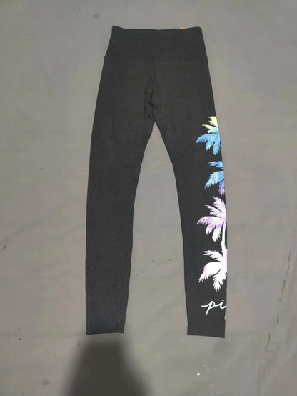 Pink Women Gray Sport Tights – Preloved Labels (view 2)