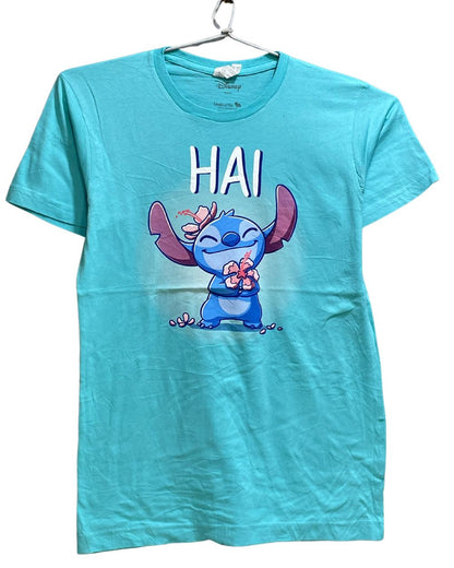 Disney Blue Cotton Jersey Sport For Women T Shirt Small - Preloved Labels