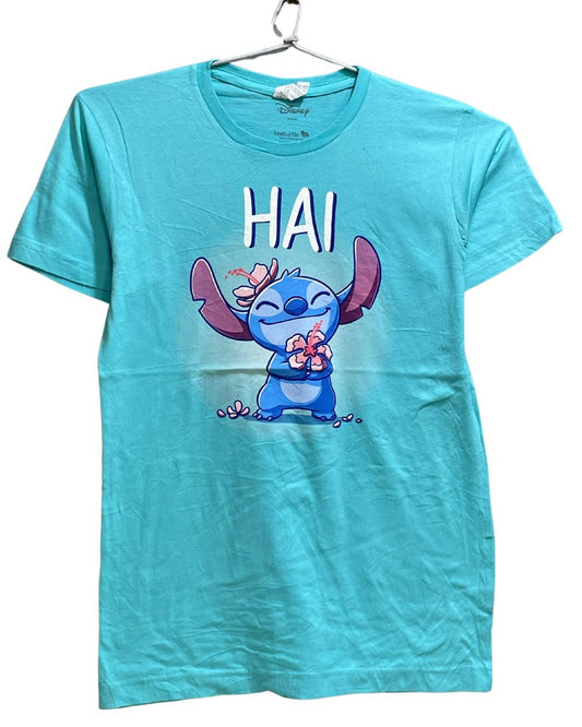 Disney Blue Cotton Jersey Sport For Women T Shirt Small - Preloved Labels