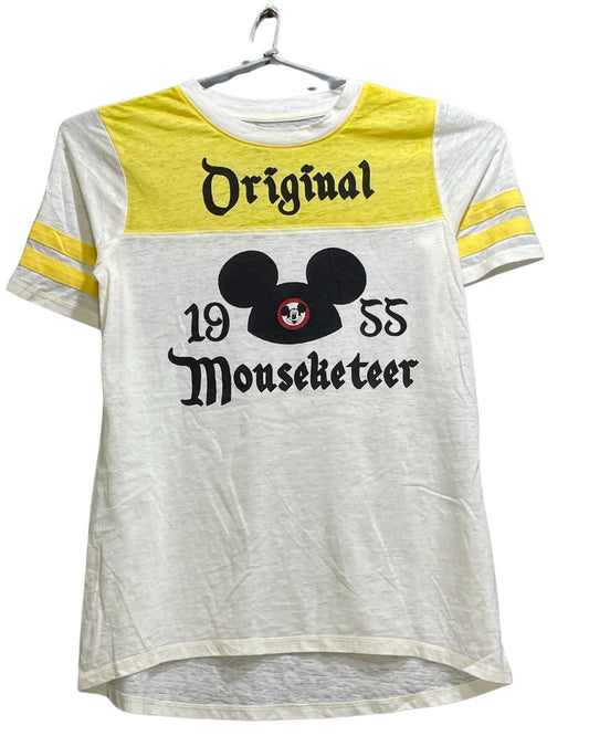 Disney White Polyester Jersey Sport For Women T Shirt Small - Preloved Labels