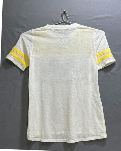 Disney White Polyester Jersey Sport For Women T Shirt Small - Preloved Labels