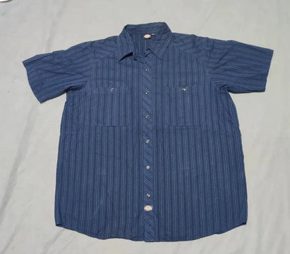 Dickies Men Cotton Blue Shirt XL – Preloved Labels (view 2)