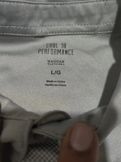 Hagger Men Sport Gray Polo T Shirt L – Preloved Labels (view 3)
