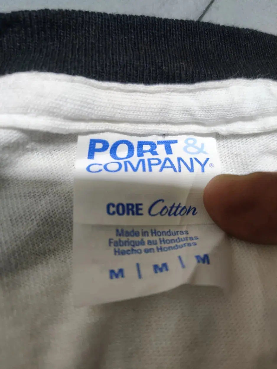 Port & Company Men Cotton White T Shirt M – Preloved Labels (view 3)