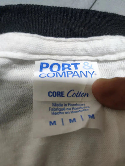 Port & Company Men Cotton White T Shirt M – Preloved Labels (view 3)