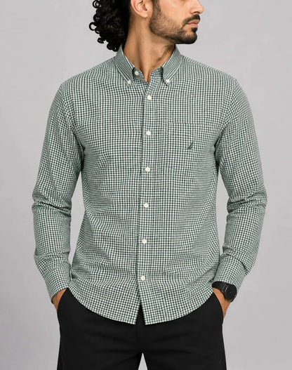 Nautica Men Cotton Green Shirt XL – Preloved Labels