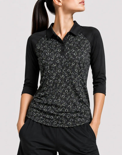 PGA Tour Women Sport Black Polo T Shirt XL – Preloved Labels
