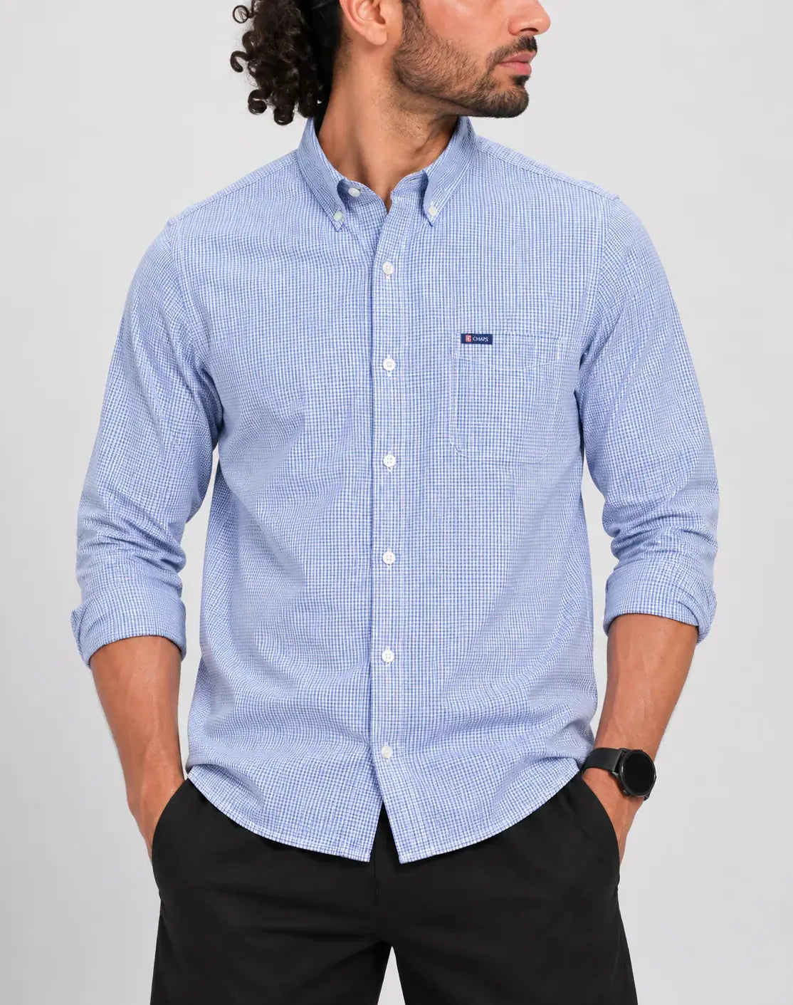 Chaps Men Cotton Blue Shirt XL – Preloved Labels