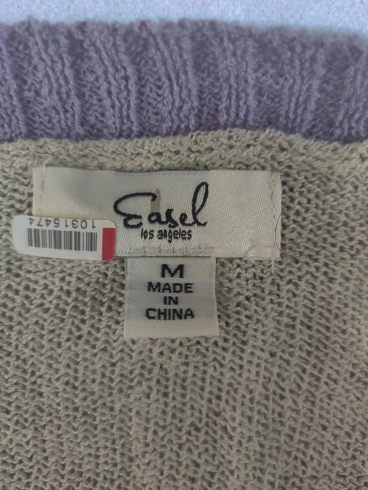 Easel Los Angeles Women Beige Floral Sweater M – Preloved Labels (view 2)