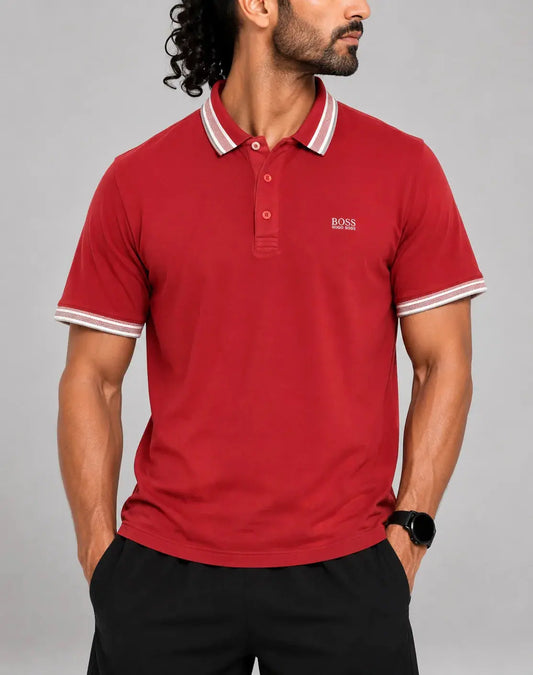 Hugo Boss Men Red Cotton Polo T Shirt 2XL – Preloved Labels