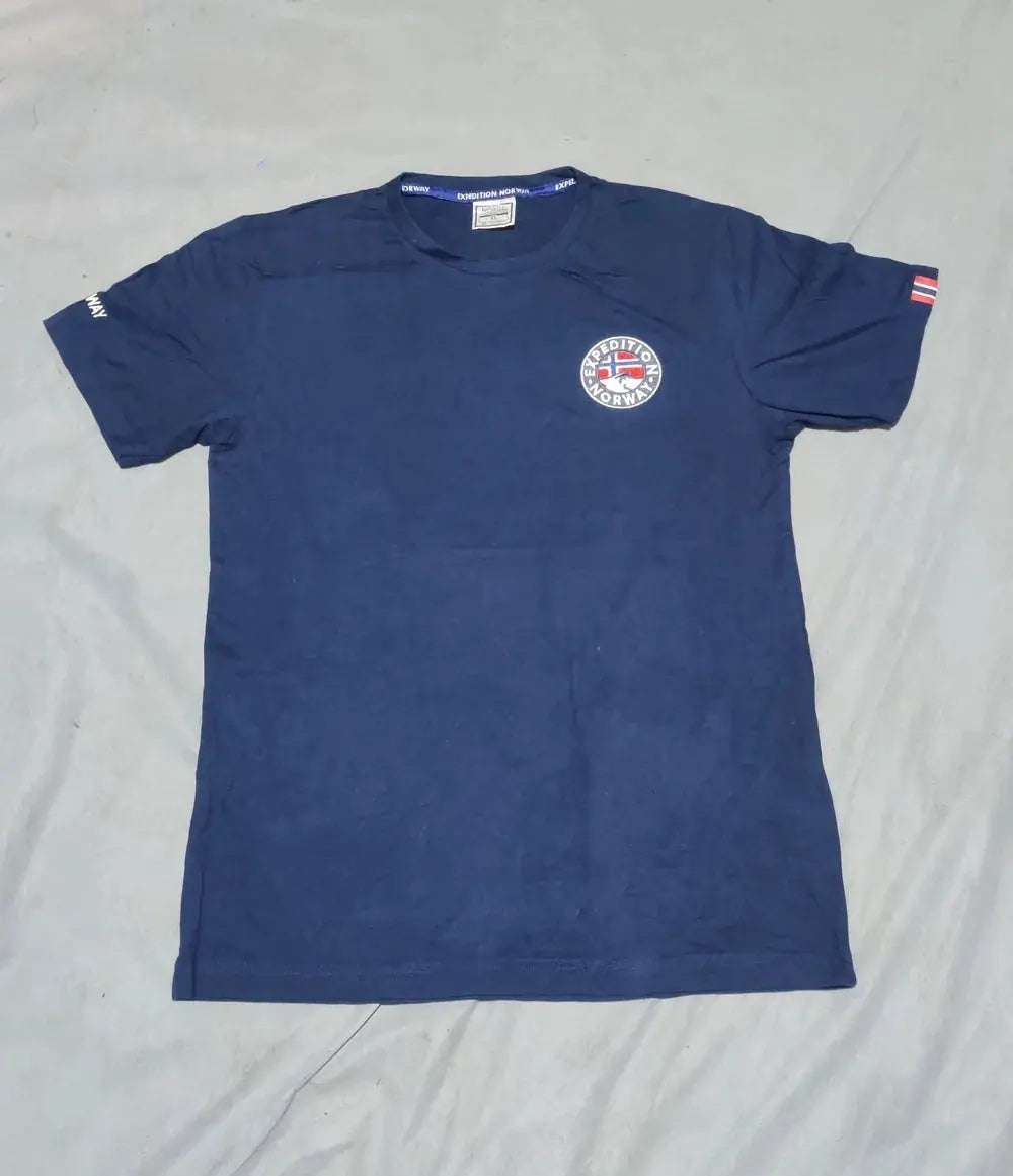 Norge Men Cotton Blue T Shirt XL – Preloved Labels (view 2)