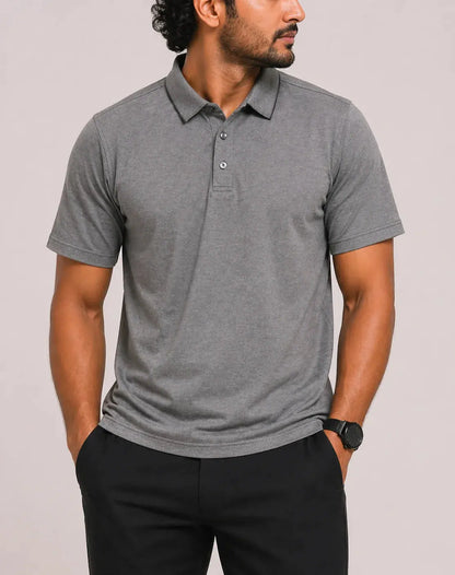 Fasso Elba Men Sport Gray Polo T Shirt M – Preloved Labels