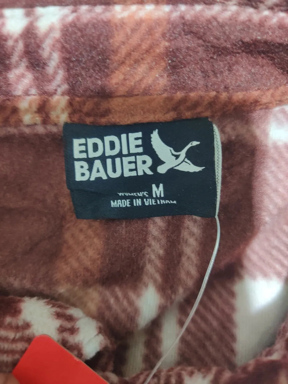 Eddie Bauer Women Brown Checkered Sweatshirt M – Preloved Labels (view 2)