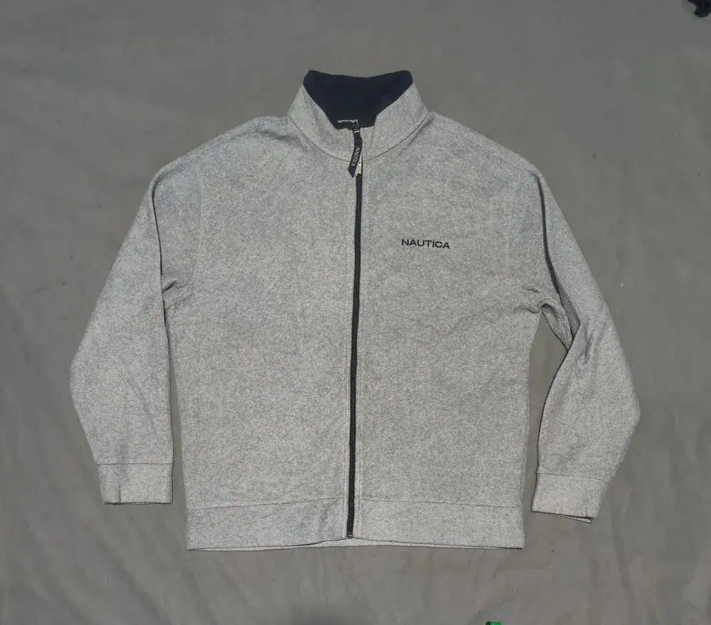 Nautica Men Cotton Fleece Gray Zipper L – Preloved Labels (view 2)