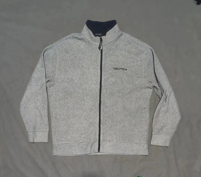 Nautica Men Cotton Fleece Gray Zipper L – Preloved Labels (view 2)