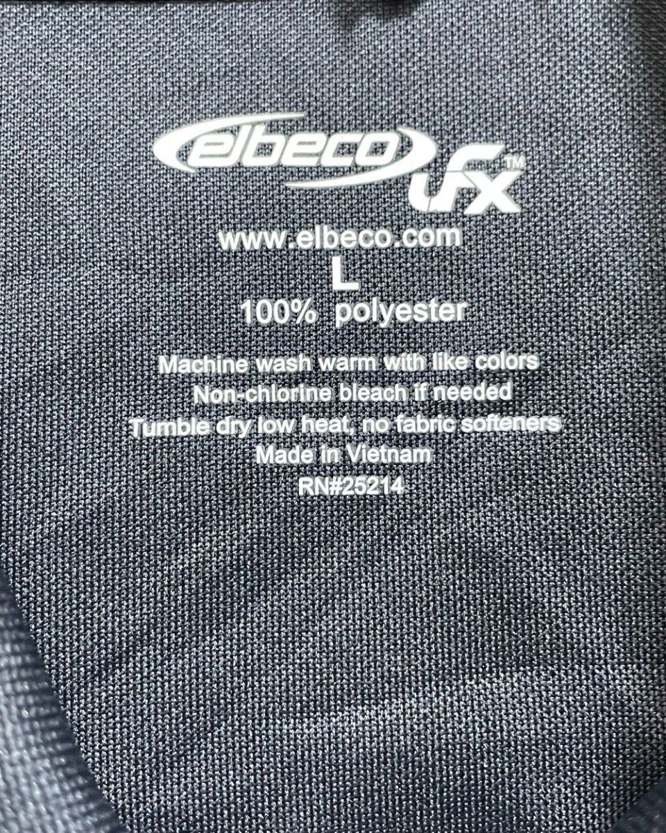 Elbeco Black Polyester Sport Polo T Shirt For Men Large - Preloved Labels