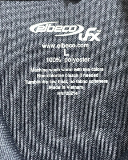 Elbeco Black Polyester Sport Polo T Shirt For Men Large - Preloved Labels