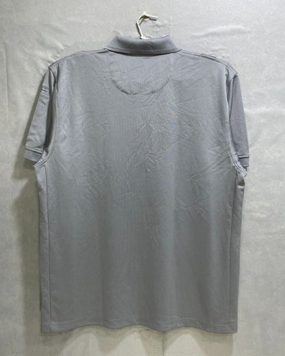 Elbeco Grey Polyester Sport Polo T Shirt For Men Large - Preloved Labels