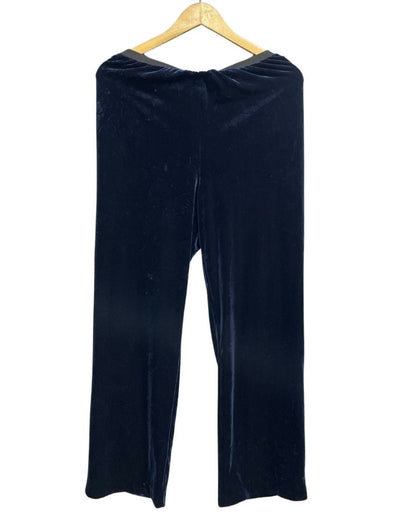 Ellen Figg Blue Velvet Stretch Gym tights For Women L - Preloved Labels