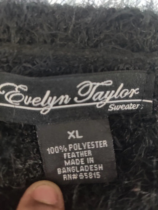 Evelyn Taylor Women Black White Striped Sweater XL – Preloved Labels (view 2)