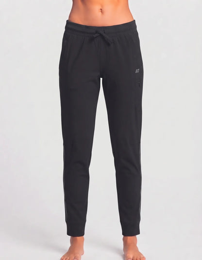 Russell Women Sports Polyester Black Trackpants 2XL