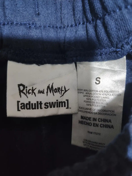 Rick And Morty Men Cotton Navy Winter Trousers S - additional view 2