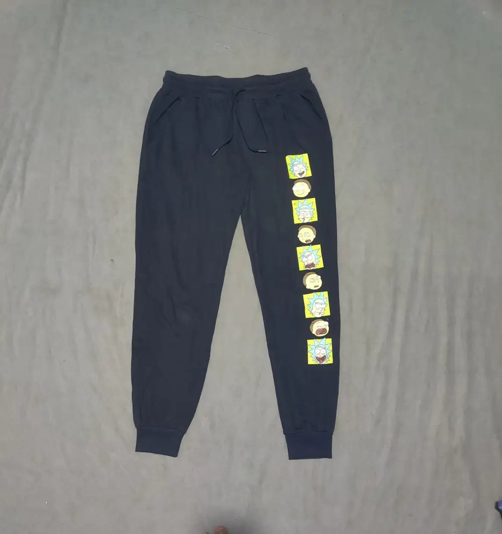 Rick And Morty Men Cotton Navy Winter Trousers S - additional view 3