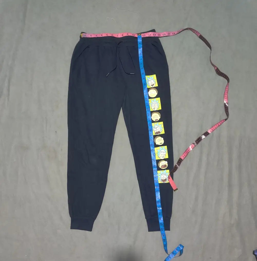 Rick And Morty Men Cotton Navy Winter Trousers S - additional view 4