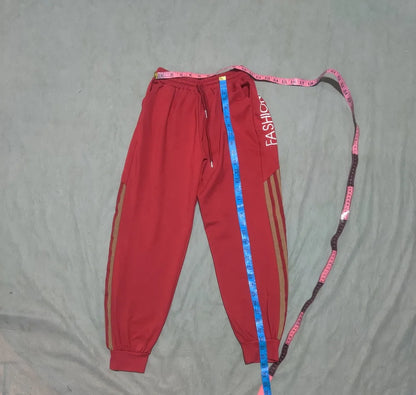 Fashion Women Sports Polyester Red Trackpants XS - additional view 4