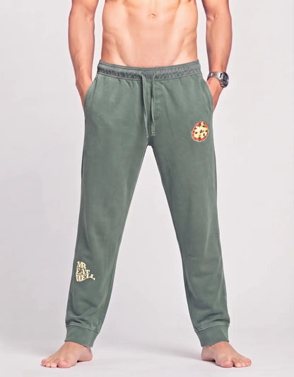 Mr Eat Well Men Cotton Gray Winter Trousers M
