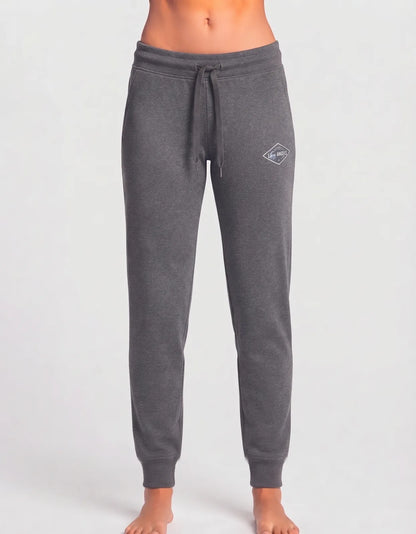 Adrene Women Polyester Dark Grey Winter Trousers M
