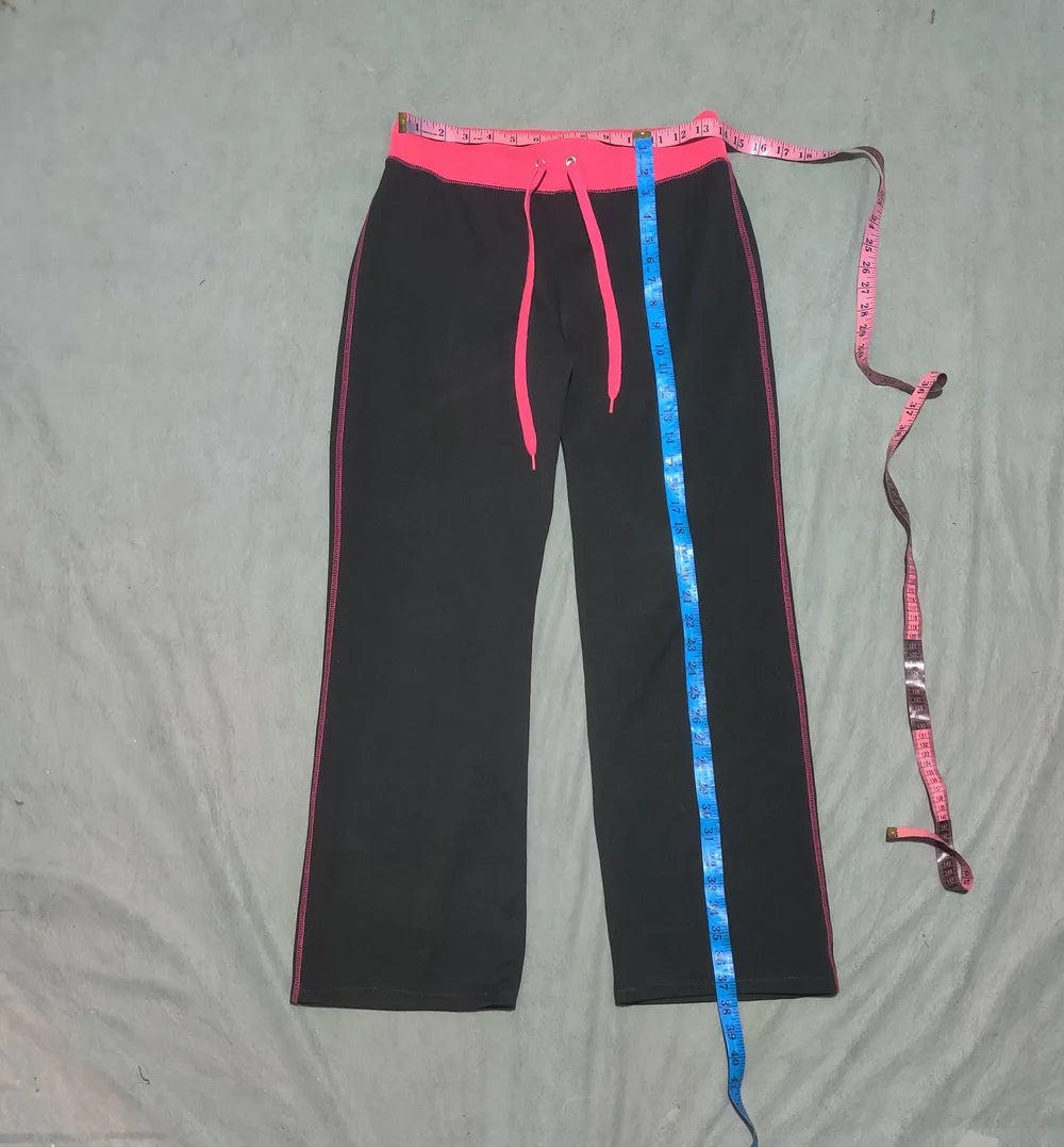 Bobbie Brooks Women Sports Polyester Black Pink Trackpants S - additional view 4