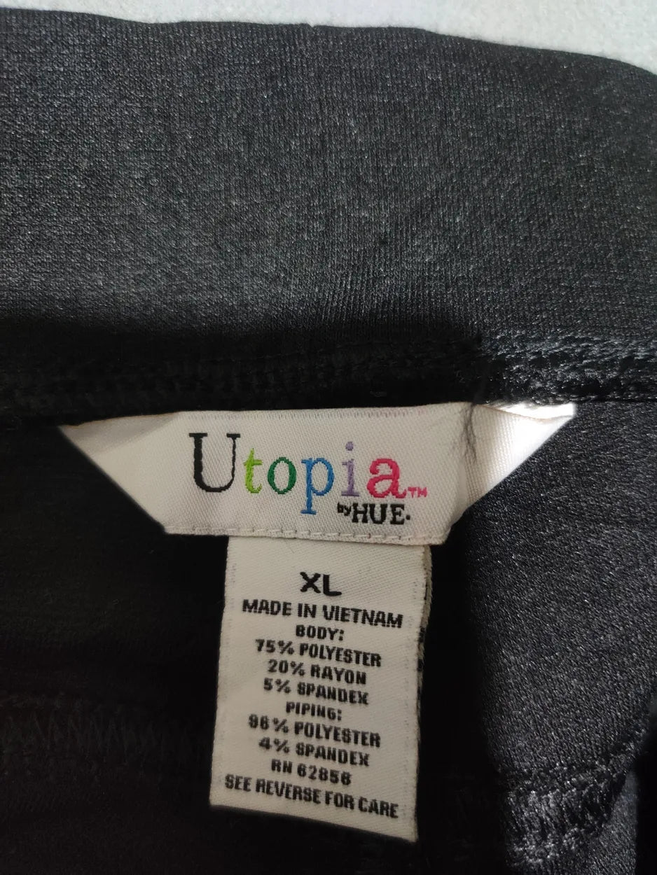 Utopia Women Sports Polyester Black Trackpants XL - additional view 2
