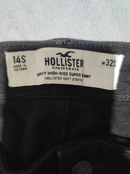 Hollister Women Cotton Black Jeans M - additional view 2