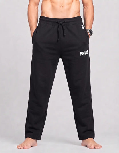 Lonsdale Men Sports Polyester Black Trackpants XS