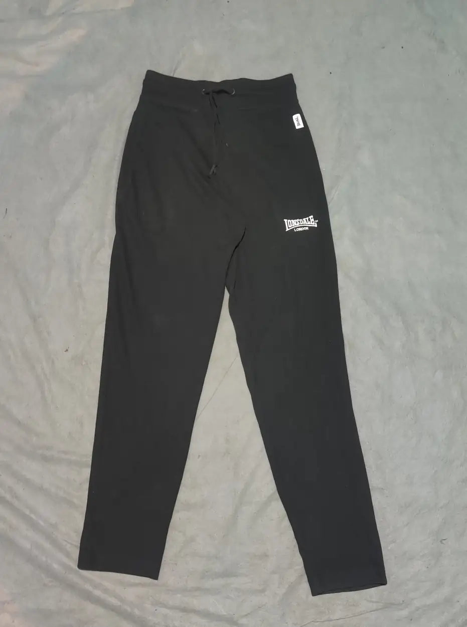 Lonsdale Men Sports Polyester Black Trackpants XS - additional view 2