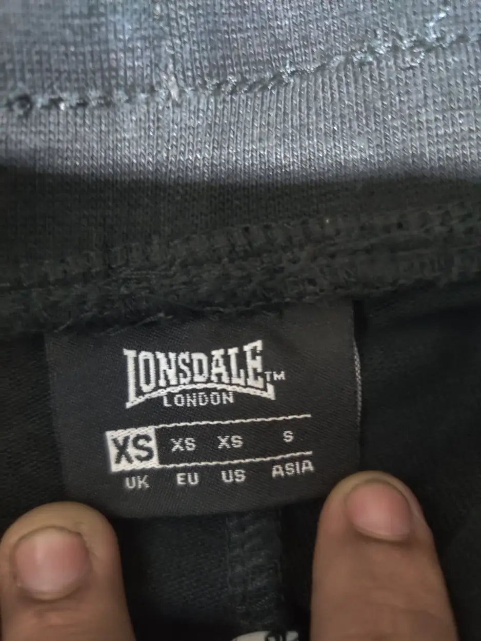 Lonsdale Men Sports Polyester Black Trackpants XS - additional view 4