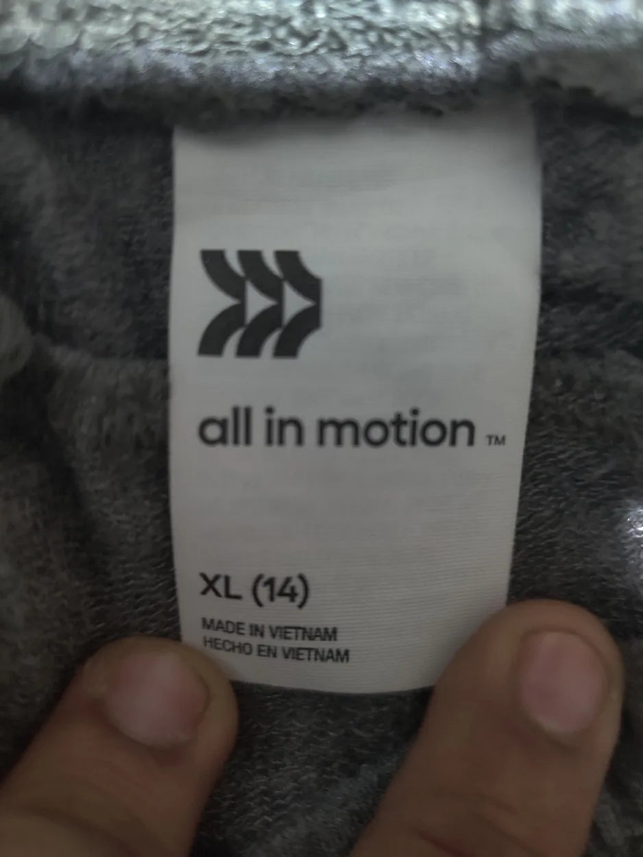 All In Motion Women Sports Polyester Dark Grey Trackpants XL - additional view 2