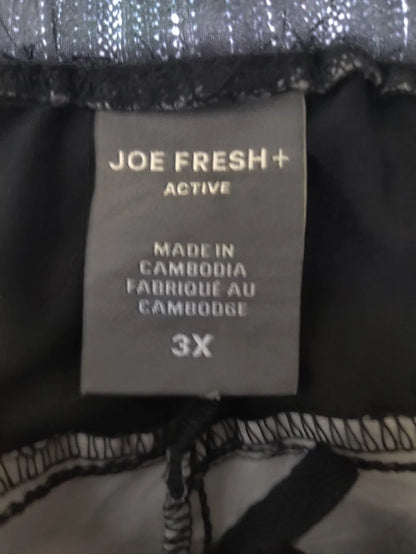 Joe Fresh Women Sports Polyester Dark Grey Black Trackpants 3XL - additional view 2