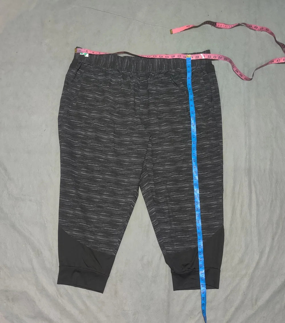 Joe Fresh Women Sports Polyester Dark Grey Black Trackpants 3XL - additional view 4
