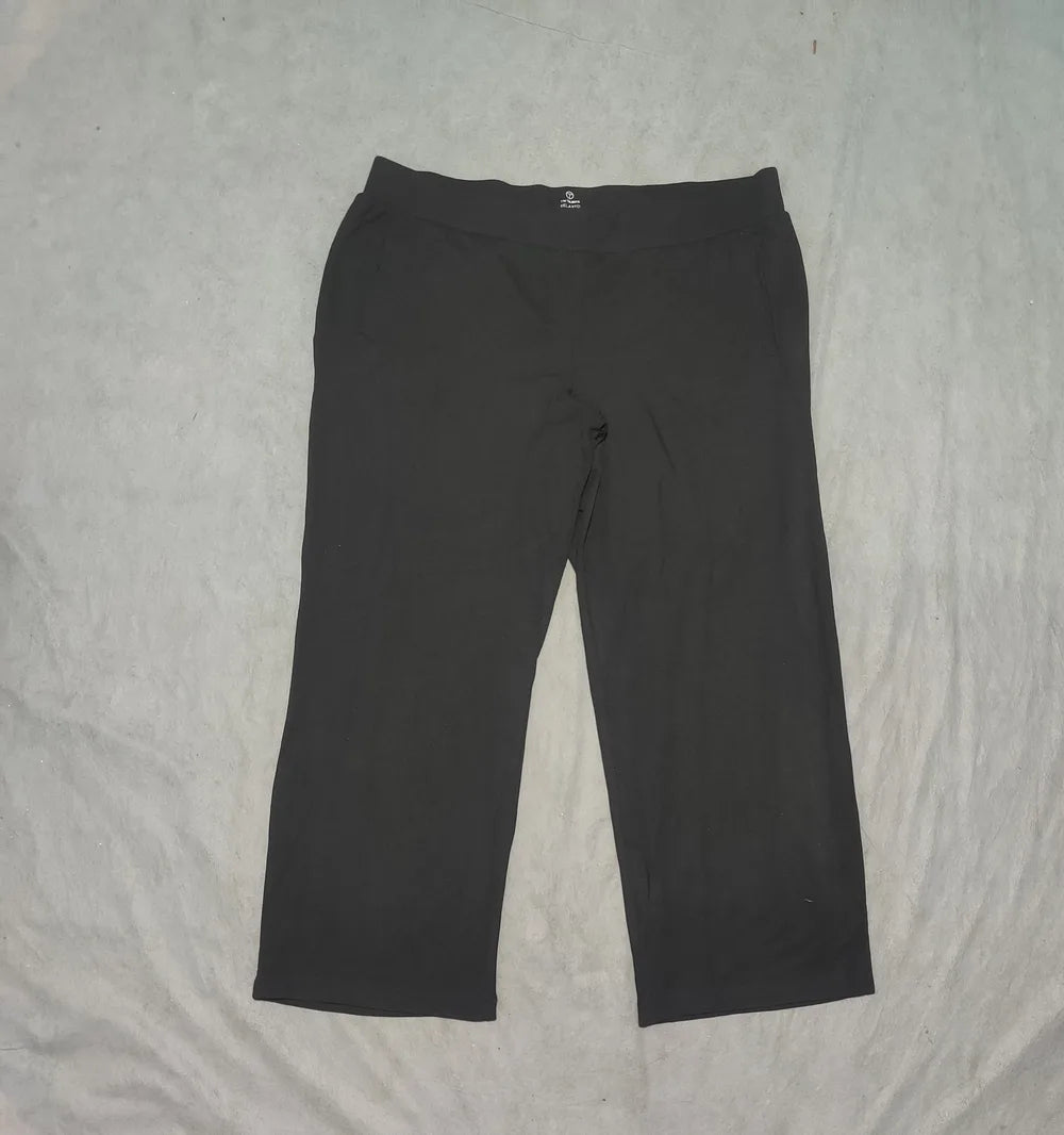 Talbots Women Sports Polyester Black Trackpants 2XL - additional view 3
