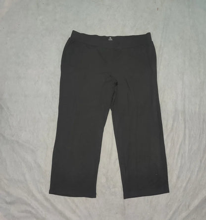 Talbots Women Sports Polyester Black Trackpants 2XL - additional view 3