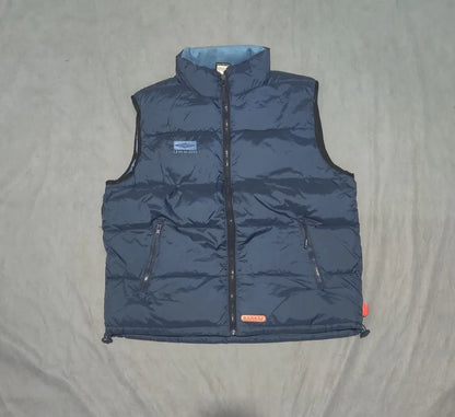 Umbro Men Polyester Navy Blue Puffer Vest Jacket L - additional view 3