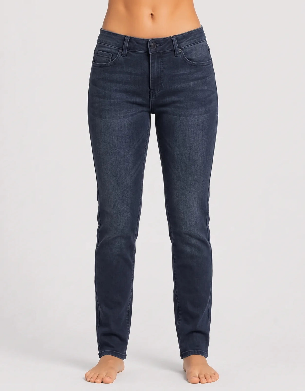 Zanadi Women Cotton Dark Blue Jeans M