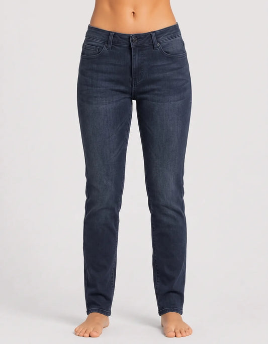 Zanadi Women Cotton Dark Blue Jeans M
