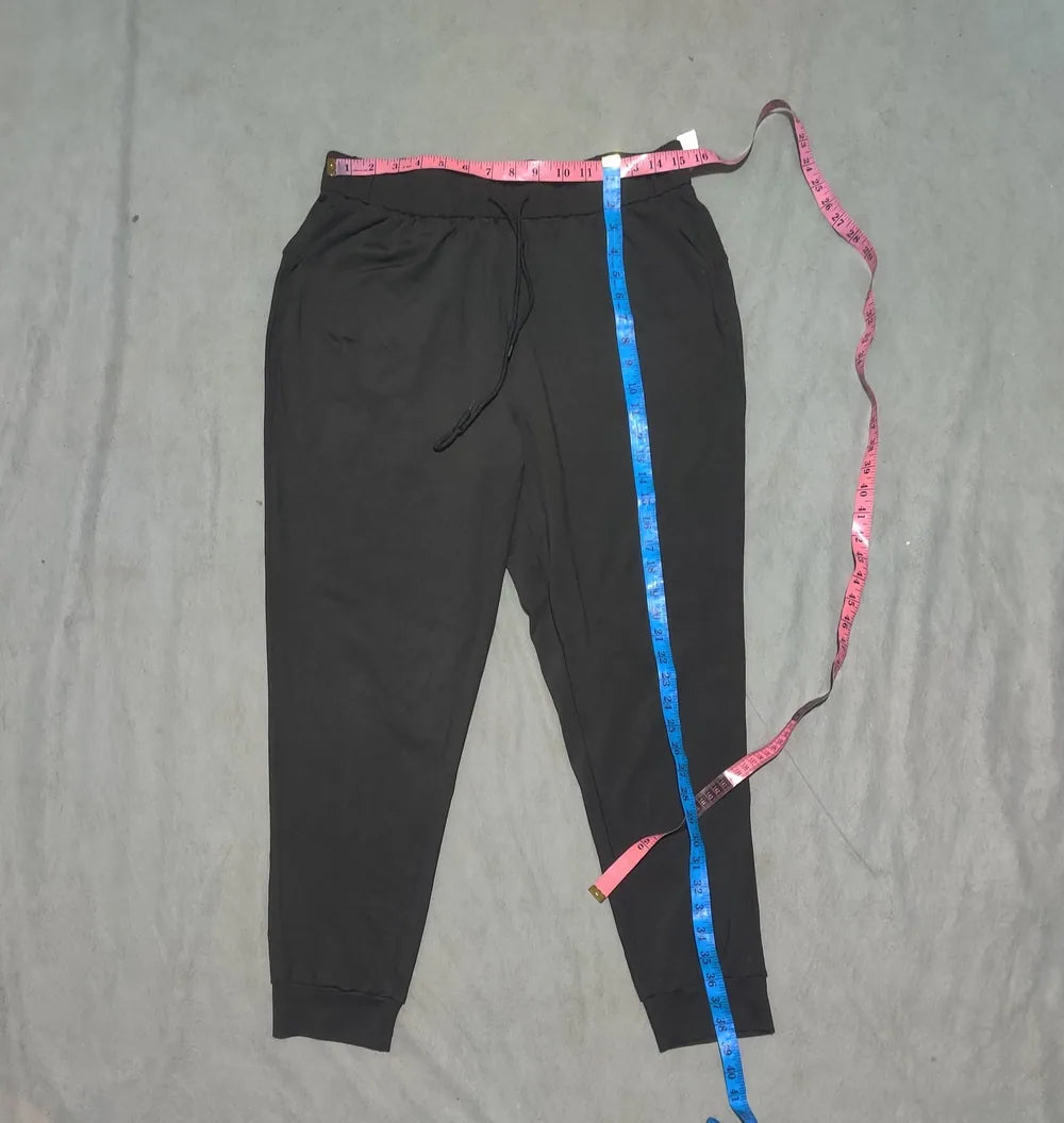 Ebb & Flow Women Black Sport Trouser - Preloved Ladies Trousers Pakistan - Summer Polyester - Size 30 to 32 - Photo 4