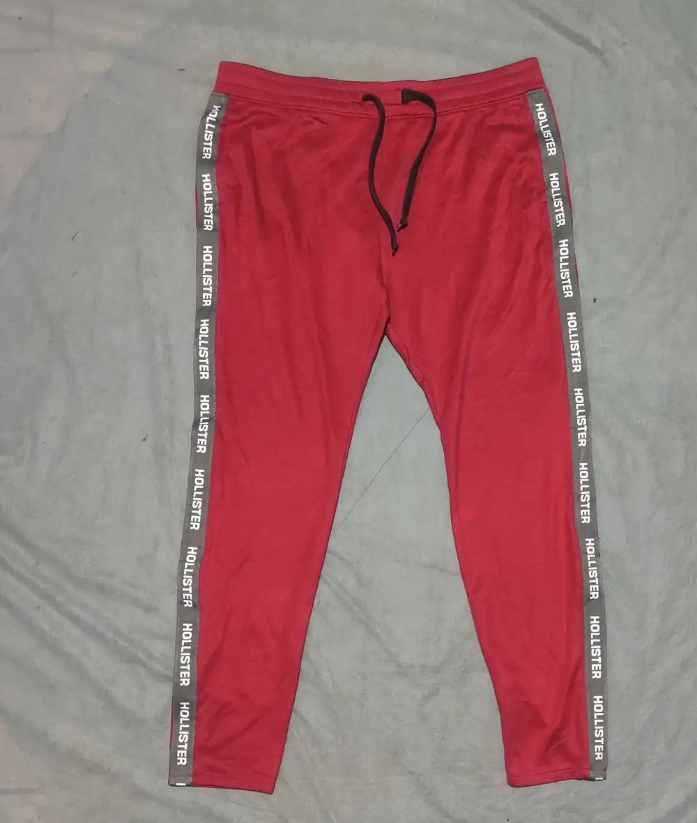 Hollister Men Cotton Red Trousers 2XL - additional view 3